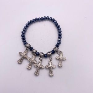 🔥Cross Charm Stretch Bracelet 🔥